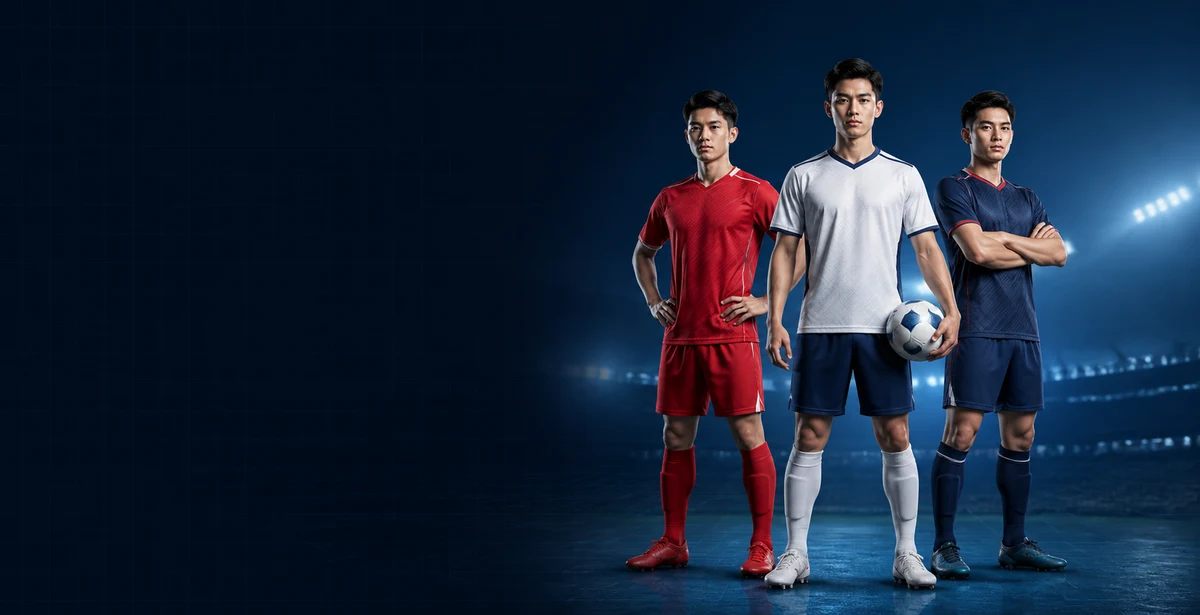 Đồng phục bóng đá đỏ trắng Enzo Sport