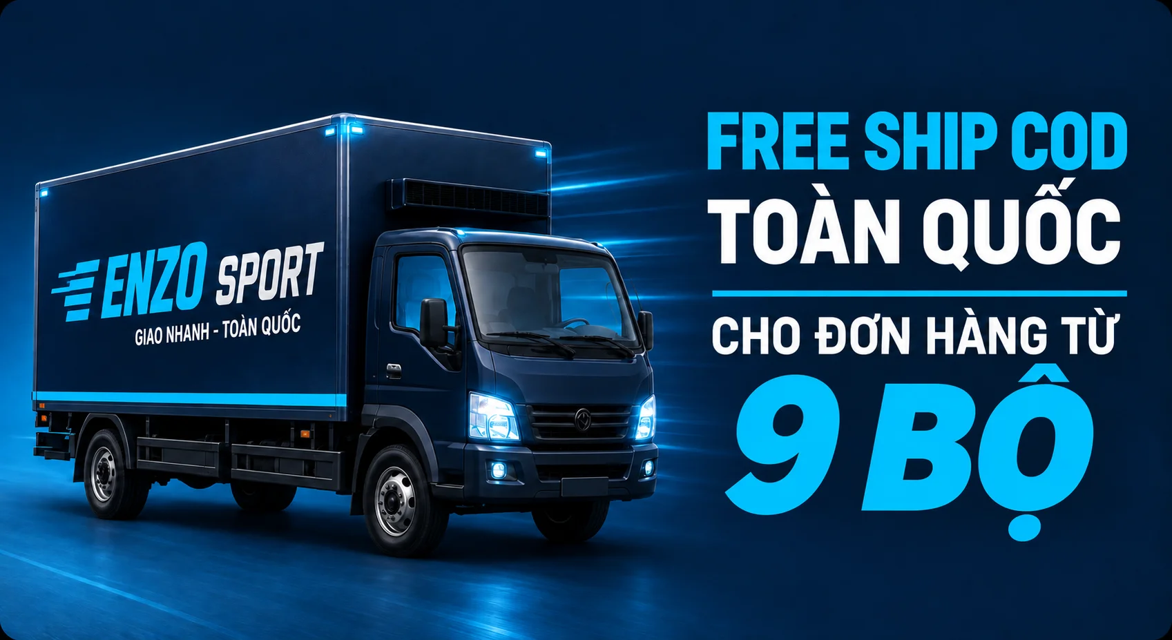 Free ship COD toàn quốc cho đơn hàng từ 9 bộ