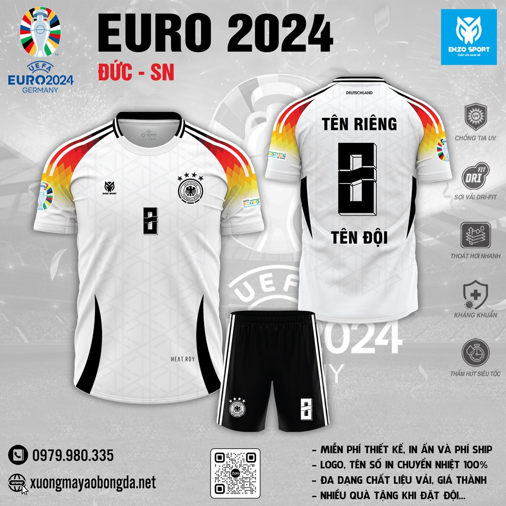 Mẫu áo bóng đá đội tuyển Đức sân nhà EURO 2024