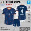 Áo đấu tuyển Hà Lan sân khách EURO 2024