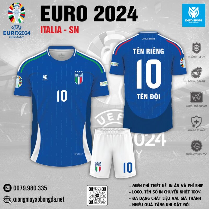 Áo đấu tuyển Italia sân nhà EURO 2024
