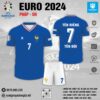 Mẫu áo tuyển Pháp sân nhà EURO 2024