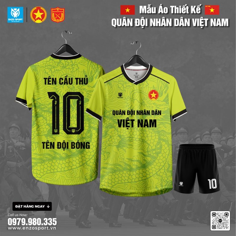 Mẫu Áo Quân Đội Màu Xanh Chuối Mới Nhất