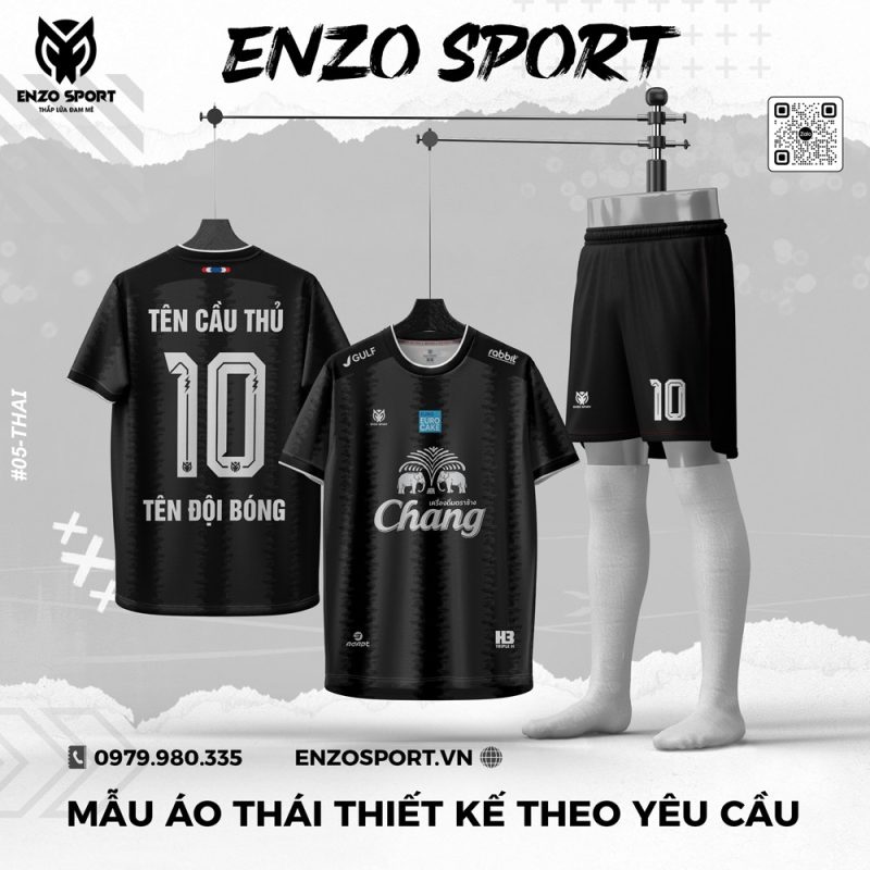 Áo Bóng Đá Thái Màu Đen