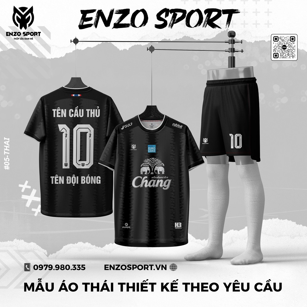 Áo Bóng Đá Thái Màu Đen