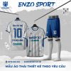 Áo Thái Thiết Kế Màu Trắng Xám Mới Nhất