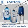 Áo Bóng Đá Thái Màu Trắng Phối Xanh
