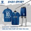 Áo Thái Thiết Kế Màu Xanh Dương