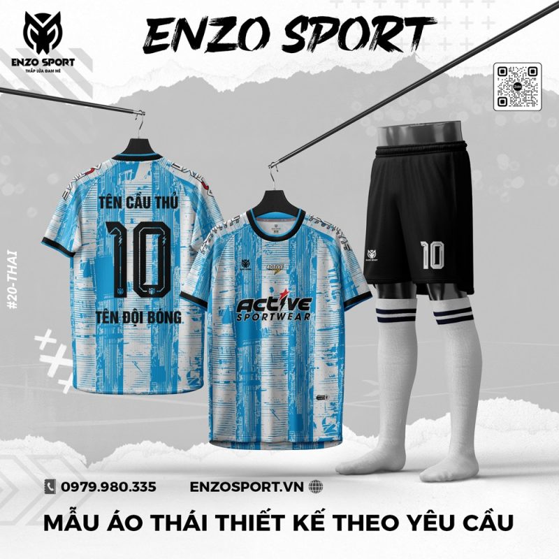 Áo Thái Màu Xanh Thiết Kế Theo Yêu Cầu