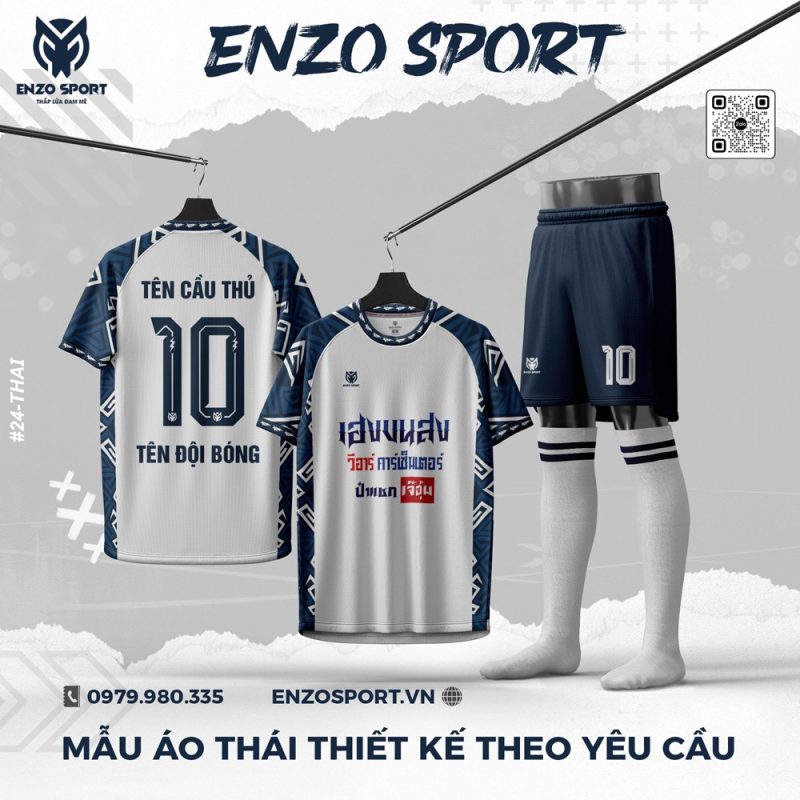 Áo Thái Màu Trắng Thiết Kế Theo Yêu Cầu