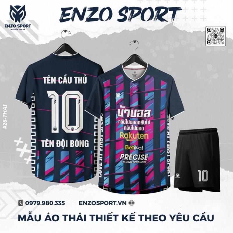 Áo Thái Màu Tím Than Thiết Kế Theo Yêu Cầu