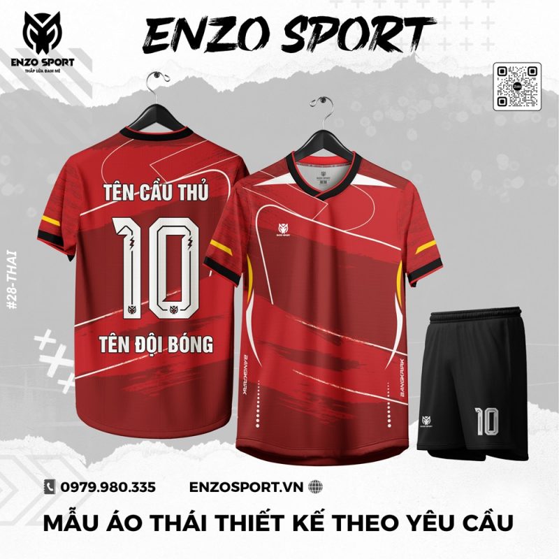 Áo Thái Màu Đỏ Thiết Kế Theo Yêu Cầu