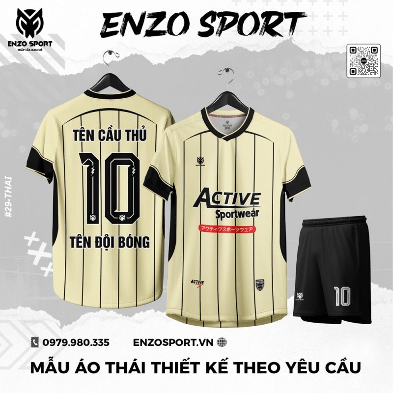 Áo Thái Màu Vàng Kem Thiết Kế Theo Yêu Cầu