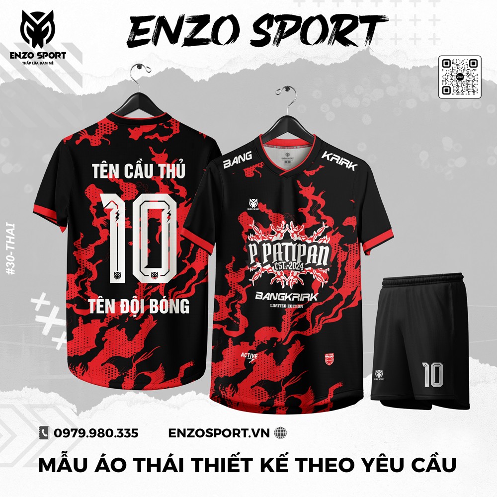 Áo Thái Màu Đen Thiết Kế Theo Yêu Cầu
