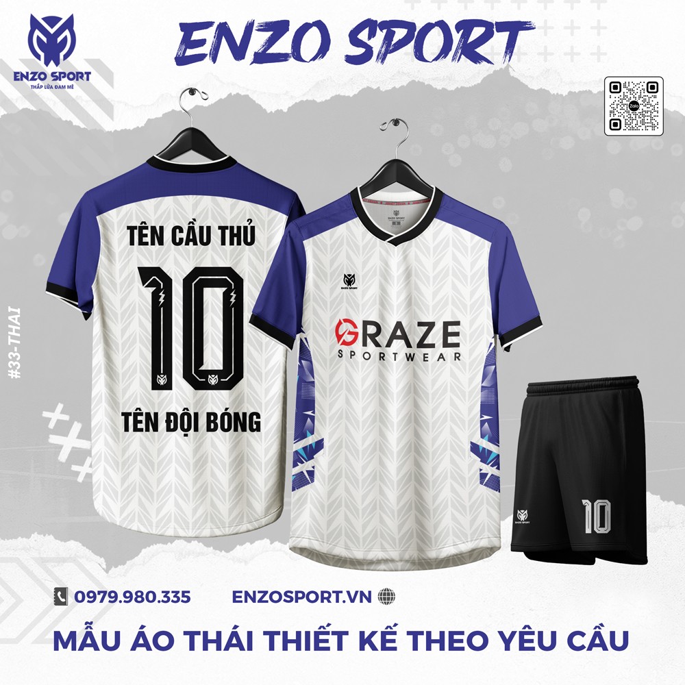 Áo Thái Thiết Kế Màu Trắng Phối Tím
