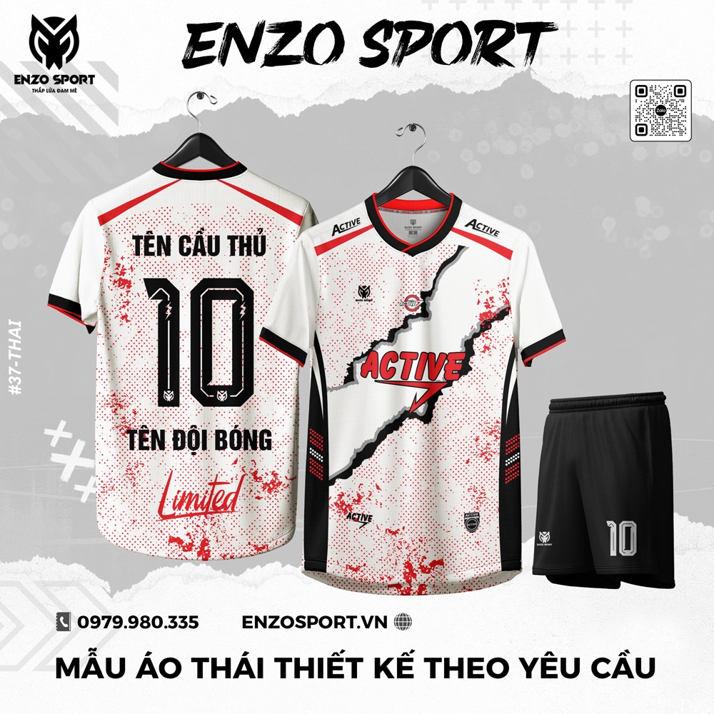 Áo Thái Thiết Kế Màu Trắng Đỏ Mới Nhất