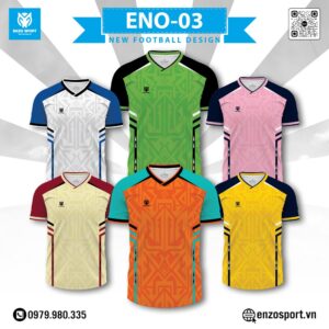 Áo Bóng Đá Không Logo ENO-03 Phối Màu Ấn Tượng - Tươi Mới Và Chuyên Nghiệp