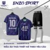Áo Đá Bóng Enzo Sport Màu Tím Thiết Kế Đẹp